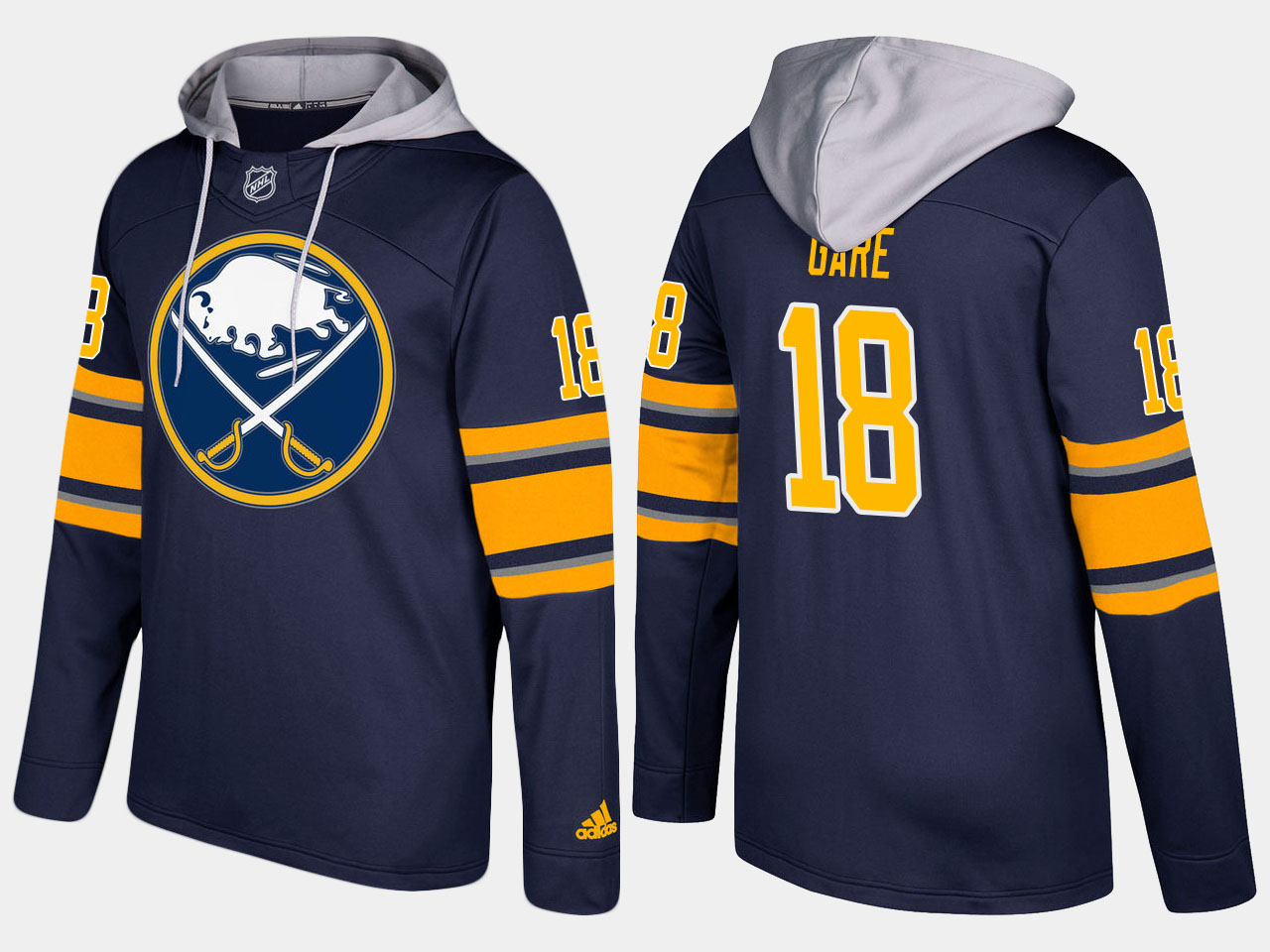 NHL Men Buffalo sabres retired 18 danny gare blue hoodie